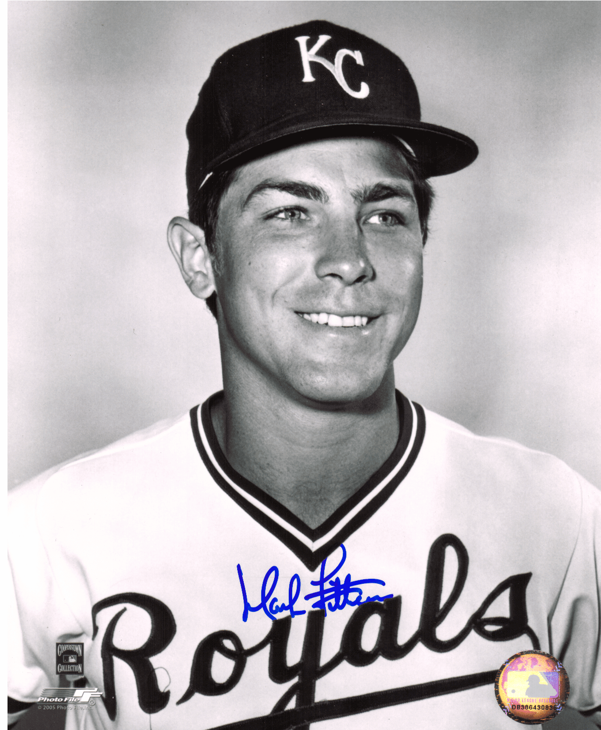 AUTOGRAPHED MARK LITTELL 8X10 Kansas City Royals Photo