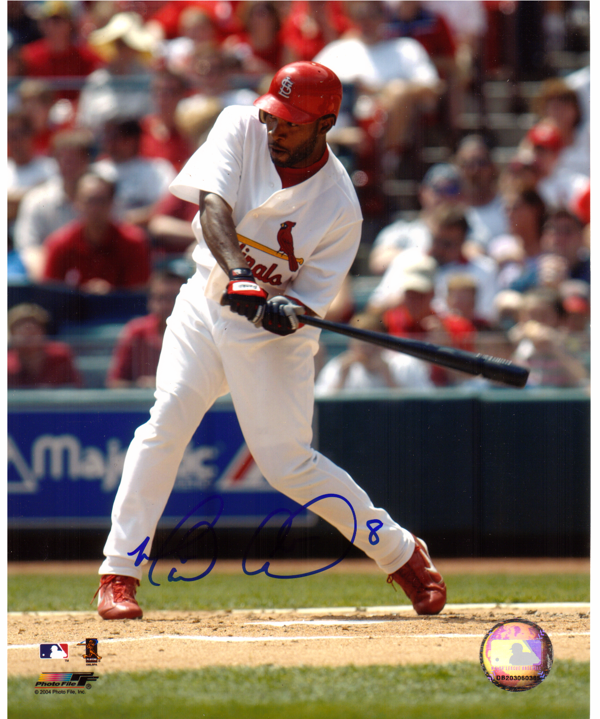 AUTOGRAPHED SIGNED photo MARLON ANDERSON #2 Cardinals