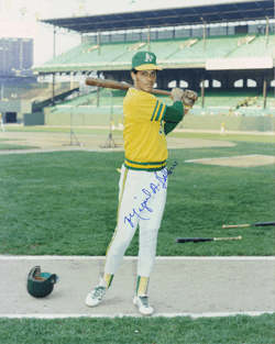 AUTOGRAPHED SIGNED photo MIGUEL DILONE Oakland A's