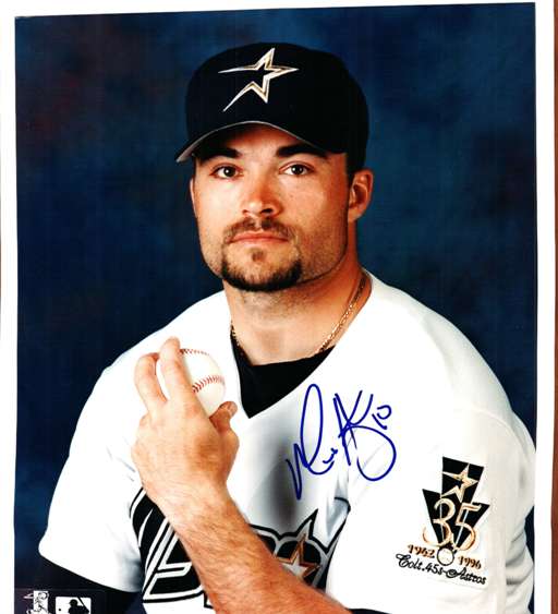 AUTOGRAPHED MIKE HAMPTON 8x10 Houston Astros Photo
