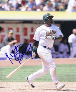 AUTOGRAPHED SIGNED photo MILTON BRADLEY Oakland A's