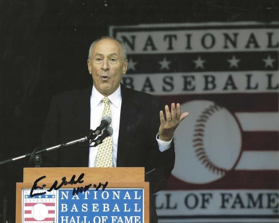 Autographed ERIC NADEL "HOF 14" Texas Rangers 8X10 photo