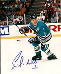 Autographed BERNIE NICHOLS San Jose Sharks photo