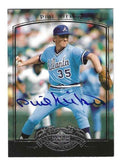 Autographed PHIL NIEKRO Atlanta Braves 2005 Upper Deck Past Time Pennants Card
