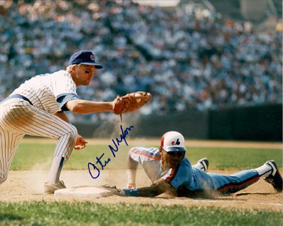 AUTOGRAPHED OTIS NIXON 8x10 Montreal Expos Photo