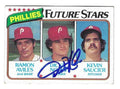 Autographed DICKE NOLES Philadelphia Phillies 1980 Topps Card