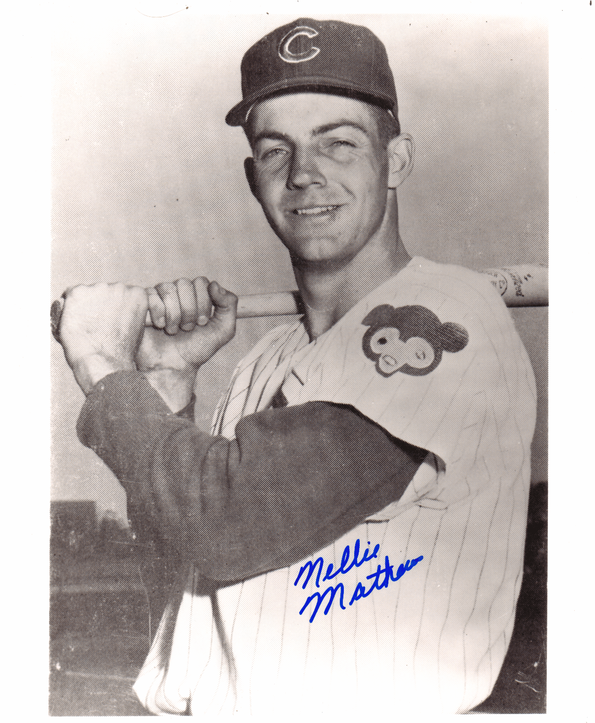 AUTOGRAPHED SIGNED photo NELSON MATHEWS Chicago Cubs