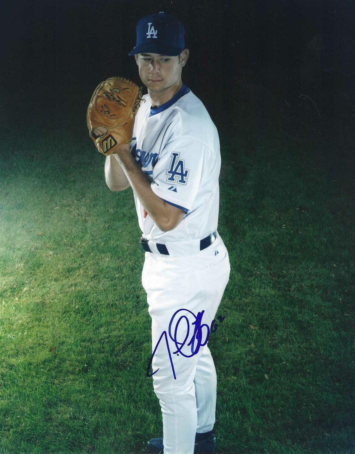 AUTOGRAPHED JUSTIN ORENDUFF 8x10 Los Angeles Dodgers photo