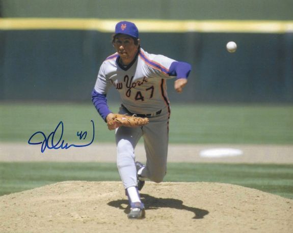 Autographed JESSE OROSCO 8X10 New York Mets photo