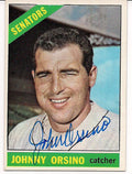 Autographed JOHNNY ORSINO 1966 Topps Card