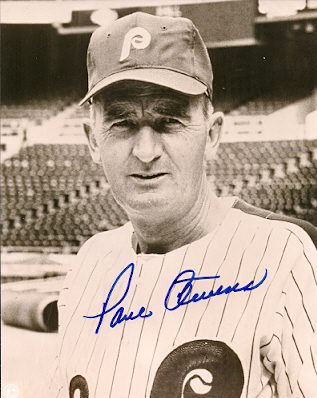 AUTOGRAPHED PAUL OWENS photo  Philadelphia Phillies