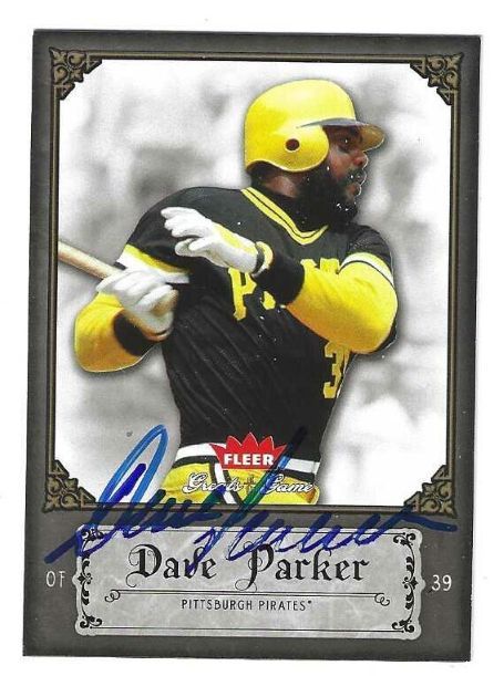 Autographed DAVE PARKER Pittsburgh Pirates 2006 FLEER GREATS of the GAME CARD