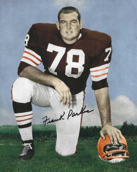 Autographed FRANK PARKER  8X10 Cleveland Browns Photo