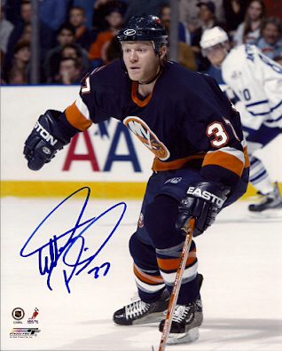 Autographed MARK  PARRISH New York Islanders Photo