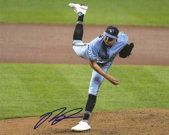 Autographed NATE PEARSON 8X10 Toronto Blue Jays Photo