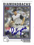 Auotgraphed AL PEDRIQUE Arizona Diamondbacks 2004 Topps Card