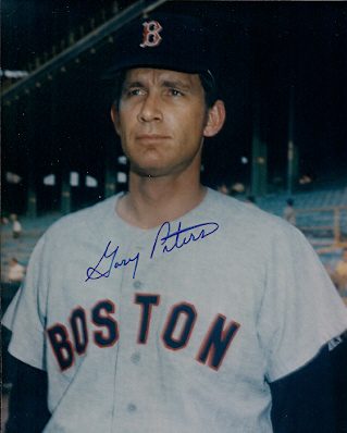 AUTOGRAPHED GARY PETERS 8x10 Boston Red Sox photo