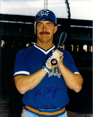 AUTOGRAPHED KEN PHELPS Seattle Mariners Photo