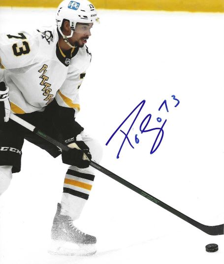 Autographed PIERRE-OLIVIER JOSEPH 8X10 Pittsburgh Penguins Photo