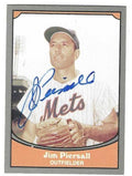 Autographed  JIMMY PIERSALL New York Mets 1990 Pacific Legends Card