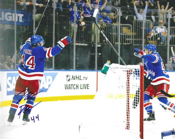 Autographed NEAL PIONK 8X10 New York Rangers Photo
