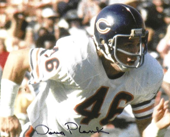 Autographed DOUG PLANK 8x10 Chicago Bears Photo