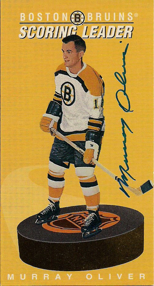Autographed 1994 Parkhurst Tallboys MURRAY OLIVER Boston Bruins card