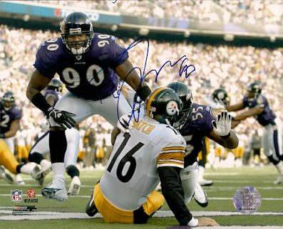 Autographed TREVOR PRYCE Baltimore Ravens Photo