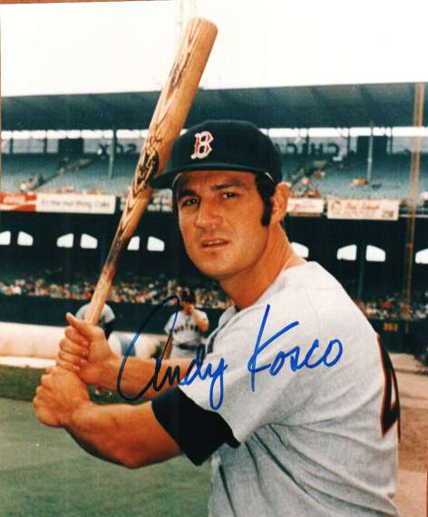 AUTOGRAPHED ANDY KOSCO  Boston Red Sox photo