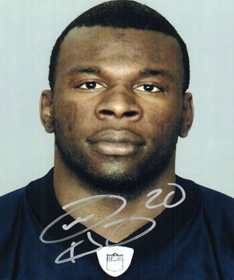 Autographed TRAVIS HENRY Denver Broncos Photo