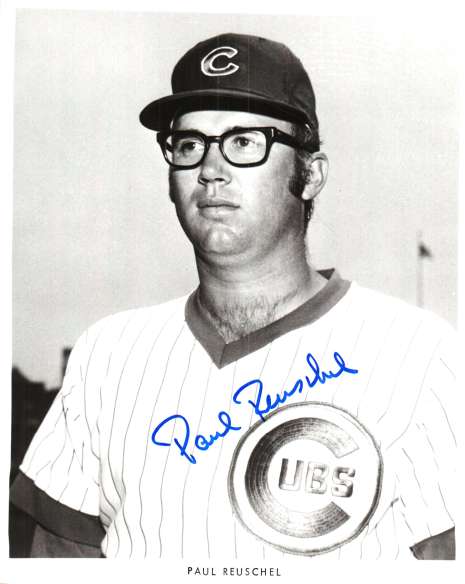 AUTOGRAPHED PAUL REUSCHEL 8X10 Chicago Cubs Photo