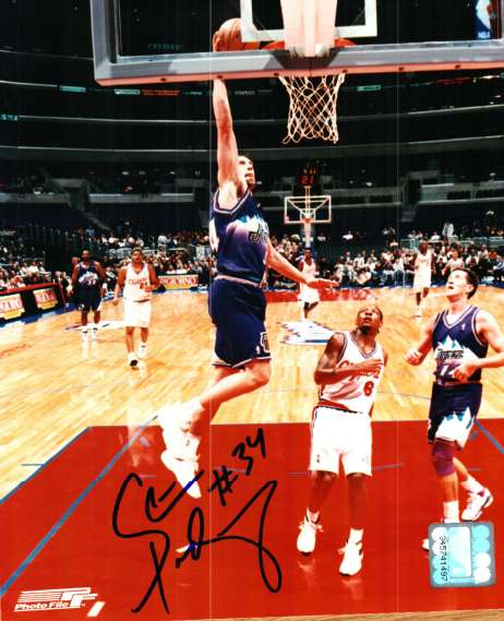 Autographed SCOTT PADGETT Utah Jazz Photo