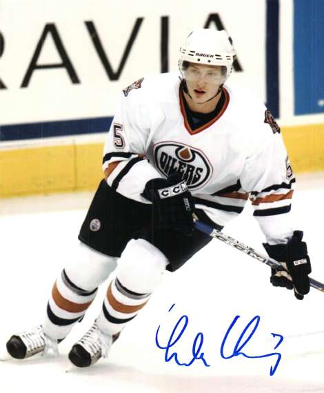 Autographed LADISLAV SMID EDMONTON OILERS Photo