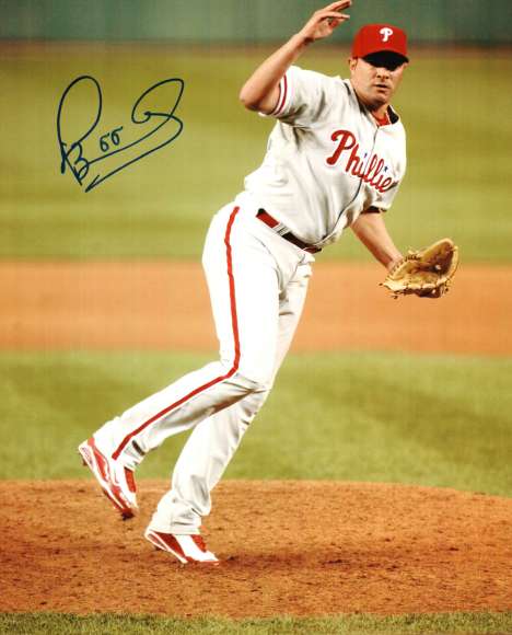 AUTOGRAPHED DANYS BAEZ 8x10 Philadelphia Phillies Photo