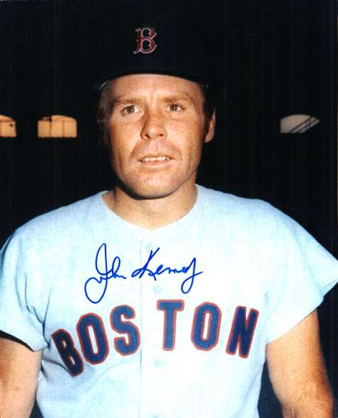 AUTOGRAPHED JOHN KENNEDY 8X10 Boston Red Sox photo