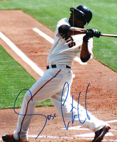 AUTOGRAPHED  JOSE CASTILLO  San FranciscoGiants Photo