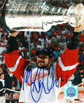 Autographed MATTHEW DANDENAULT Detroit Red Wings Photo
