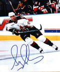 Autographed GREG ADAMS Phoenix Coyotes Photo