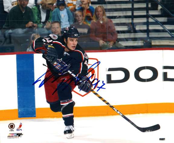Autographed  ROTISLAV KLESA Blue Jackets Photo
