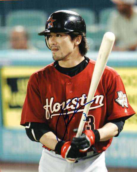 AUTOGRAPHED  photo KAZ MATSUI Houston Astros