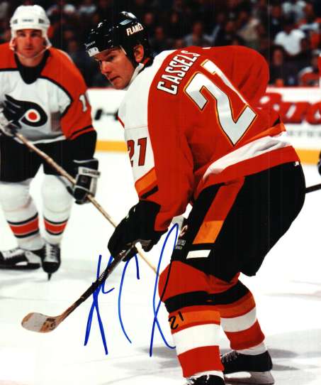 Autographed ANDREW CASSELS Calgary Flames Photo