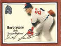 Autographed HERB SCORE 2000 FLEER GREATS of the GAME CARD