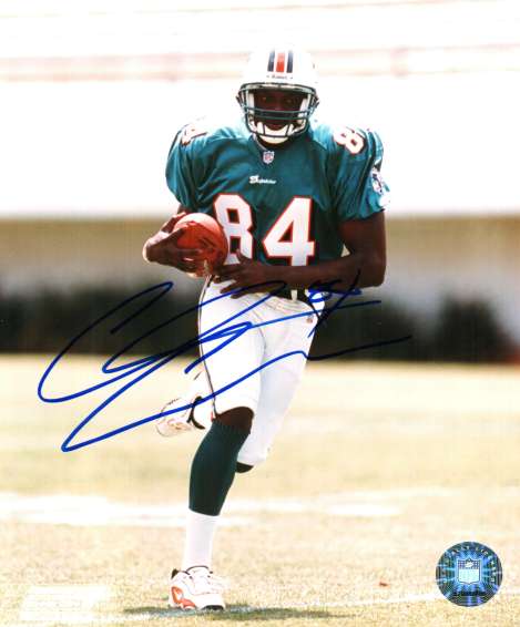 Autographed CHRIS CHAMBERS  Miami Dolphins  photo