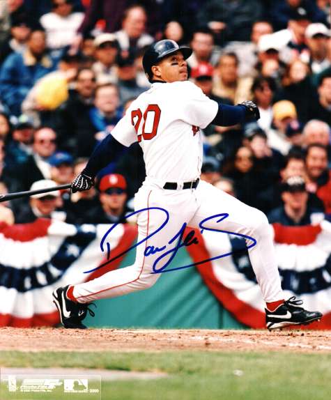 AUTOGRAPHED DARREN LEWIS  Boston Red Sox photo