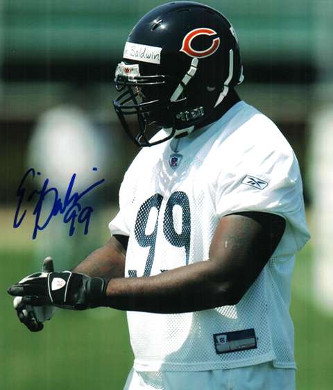 Autographed Photo -ERVIN BALDWIN Chicago Bears