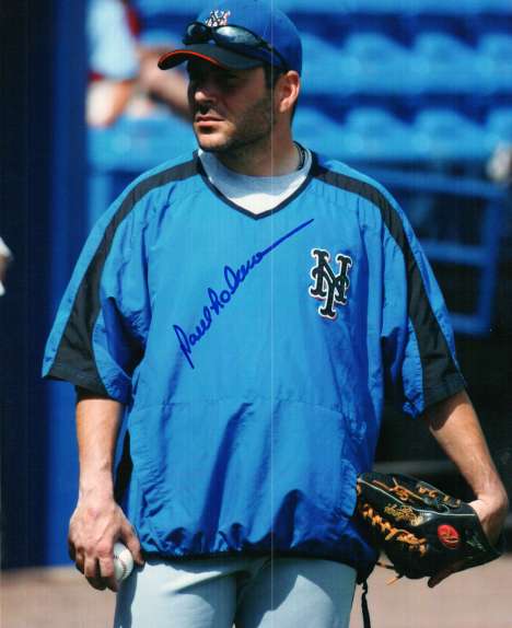 AUTOGRAPHED PAUL LODUCA 8X10 New York Mets photo