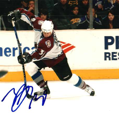 Autographed TYLER ARNASON Colorado Avalanche Photo