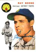 Autographed RAY BOONE 1954 Topps Archive card