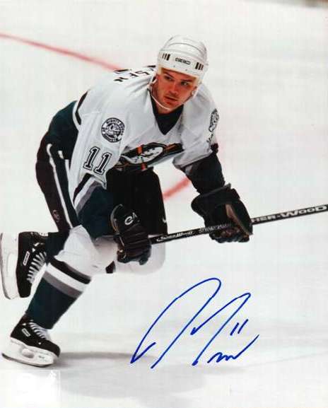 Autographed JEFF FRIESEN Anaheim Ducks Photo
