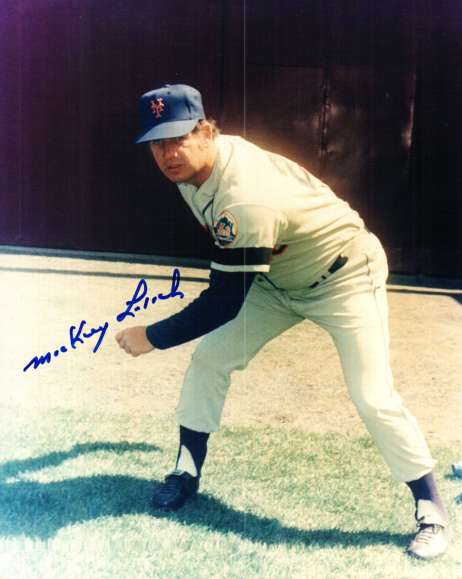 AUTOGRAPHED MICKEY LOLICH 8X10 New York Mets photo